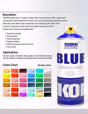 400ml Antiseptic Graffiti Spray Paint with Three Years Validity for Versatile Substrates