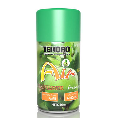 Tekoro Green Apple Flavour Air Freshener Automatic Spray Refill with CE, RoHS, SGS, GMP Certification and ≥200ml Capacity