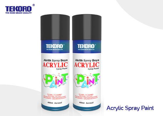 Various Colors Acrylic Spray Paint Fast Drying For Plastic And Metal Garden Accessories
