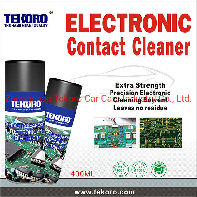 TEKORO 400ml Electrical Contact Cleaner Spray with Ultra-Precision Industrial Cleaning and Residual-Free Formulation