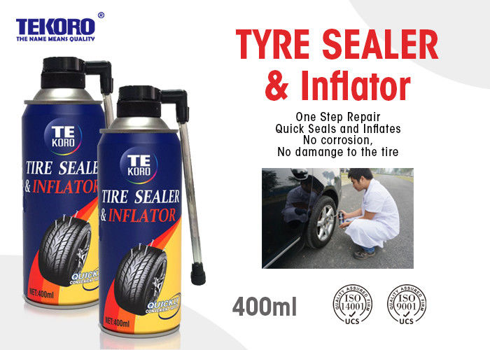 Non - Toxic Tire Sealer And Inflator For Fixing Flat Tire / Punctured Tire / Rubber Tire