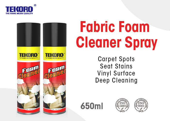 Fabric Foam Cleaner Spray For Restoring Plush Look &amp; Feel Of Fabric And Upholstery