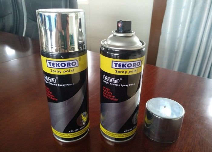 400ml Chrome Spray Paint Aerosol Spray Paint for Finish Coat Coverage Up To 10 Sq. Ft
