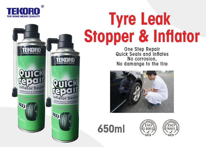 Tyre Leak Stopper &amp; Inflator For Sealing Tyre Punctures And Providing Enough Inflation