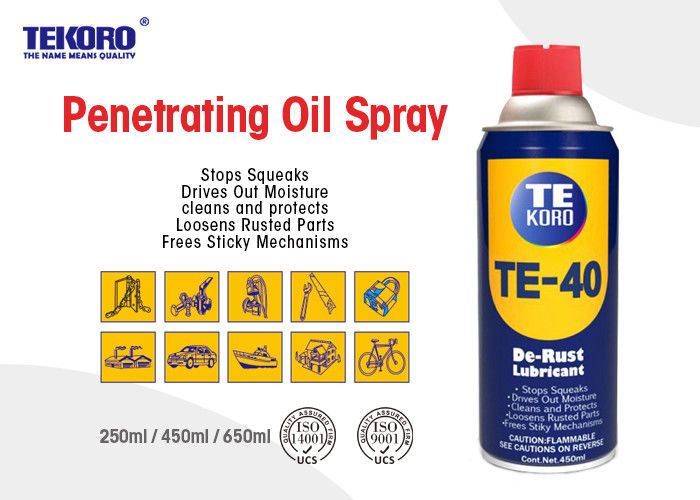 Colorless Penetrating Oil Spray For Loosening  Frozen / Rusted Metal Parts Rust