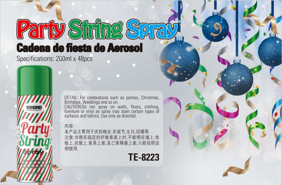 200ml Silly String Spray Party Streamer Foam Spray For Christmas Tree